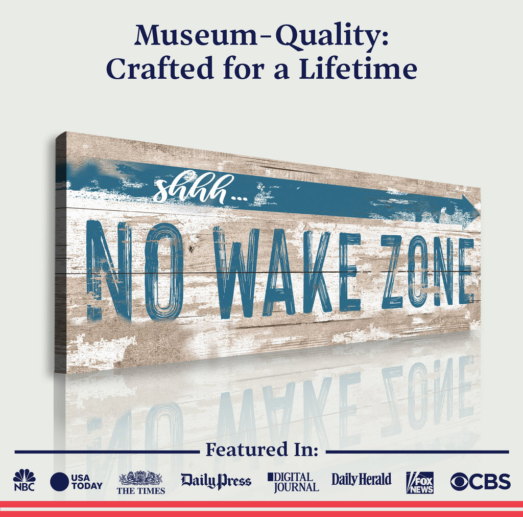 No Wake Zone Sign XIV